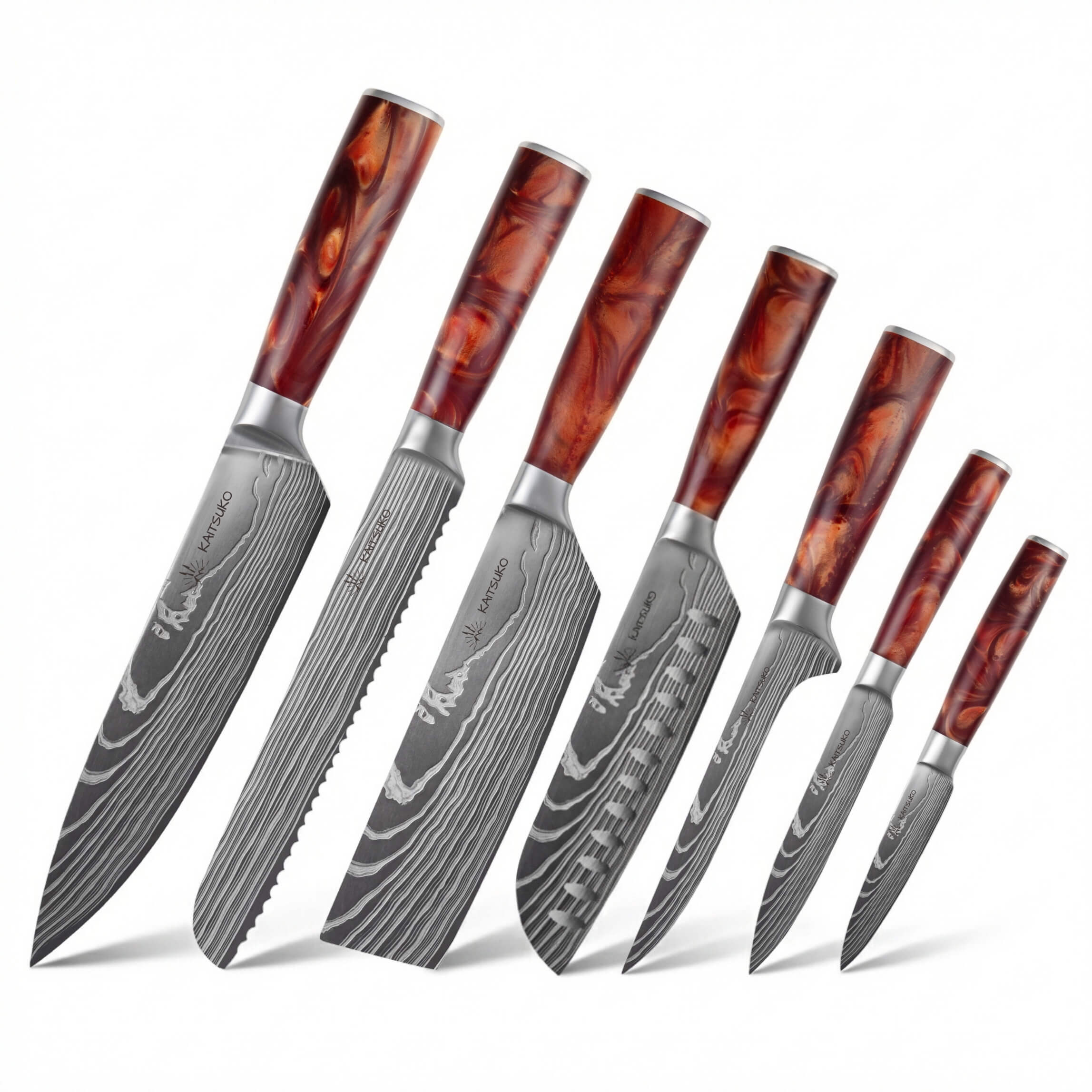 7-teiliges japanisches Messerset - Chef Tanaka
