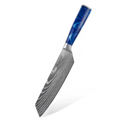 couteau japonais Kiritsuke bleu ocean chef tanaka