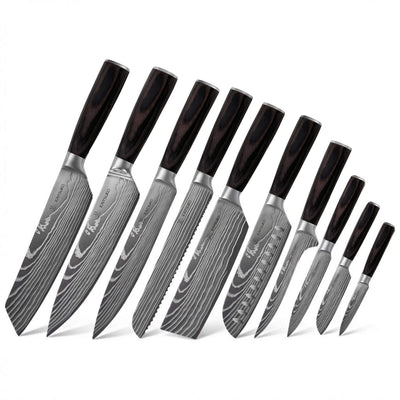 10-teiliges japanisches Messerset - Chef Tanaka