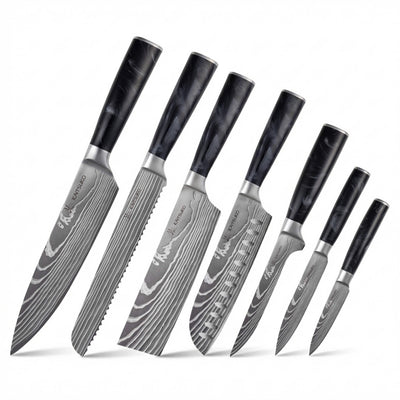 7-teiliges japanisches Messerset - Chef Tanaka
